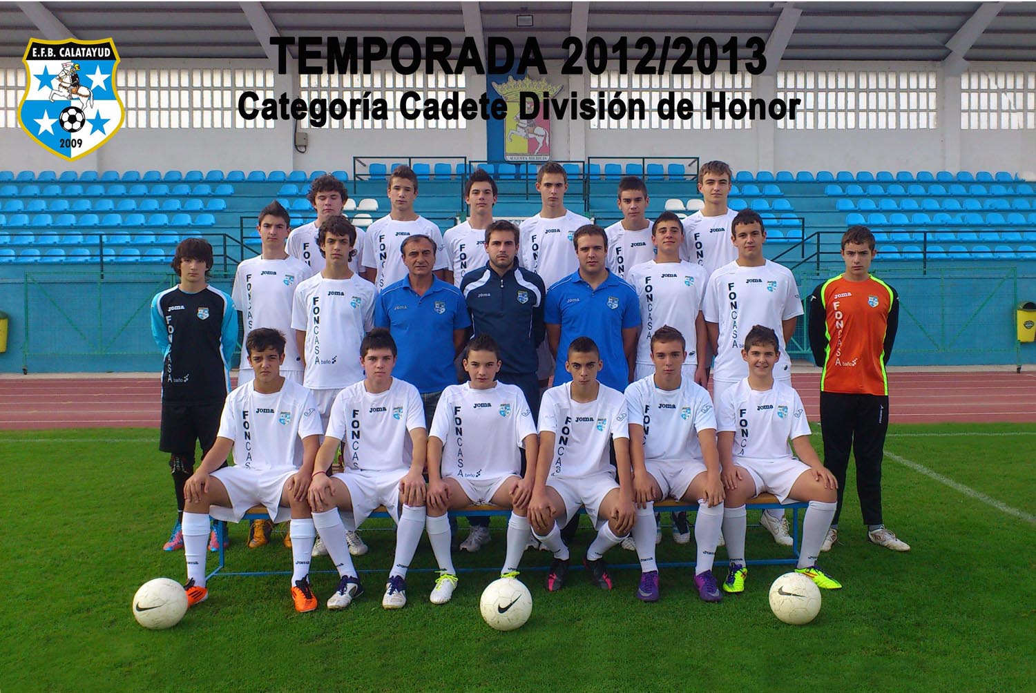 Equipo CADETE DIVISIÓN DE HONOR Temporada 2012/2013
