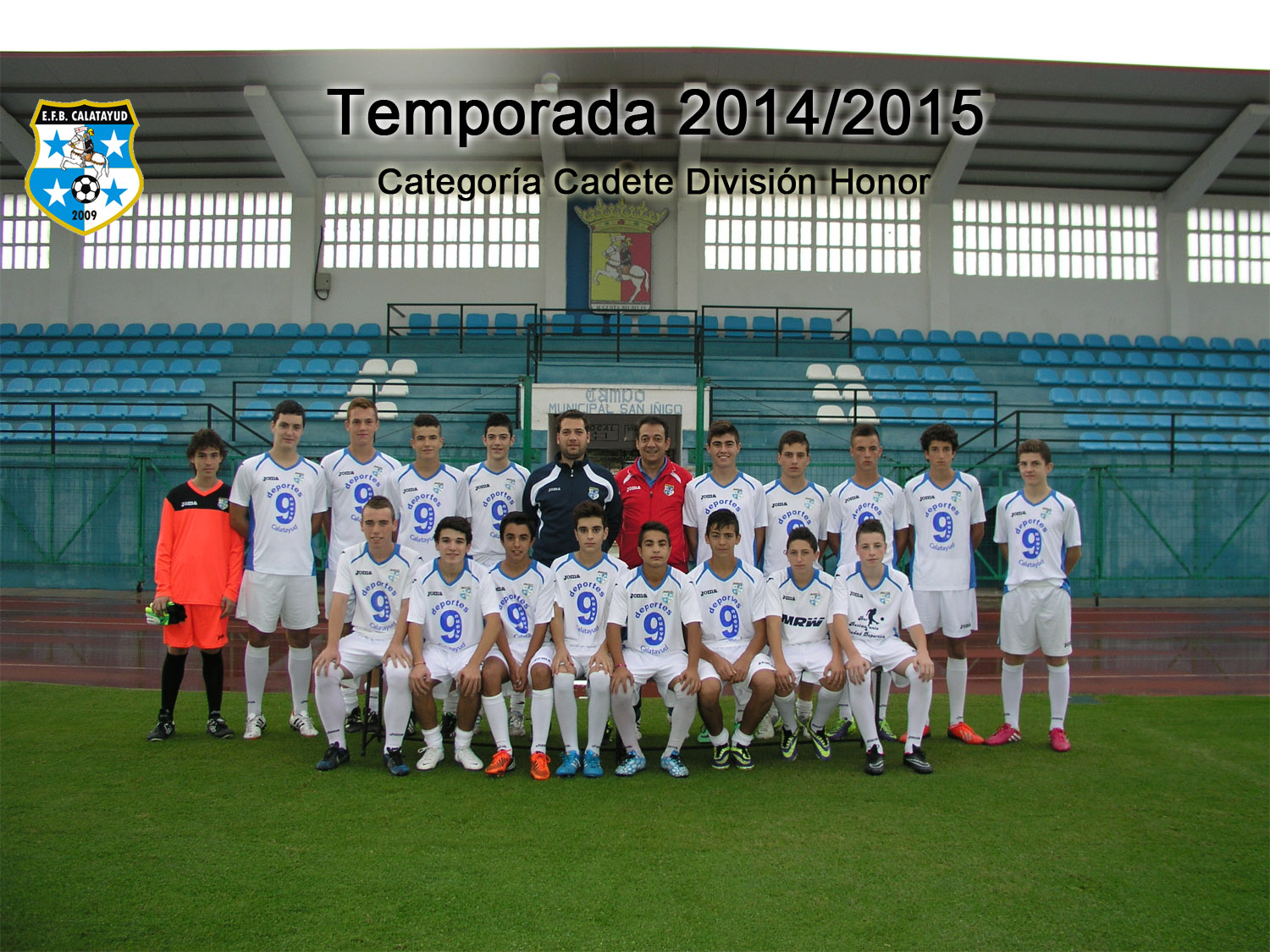 Equipo CADETE DIVISIÓN DE HONOR Temporada 2014/2015