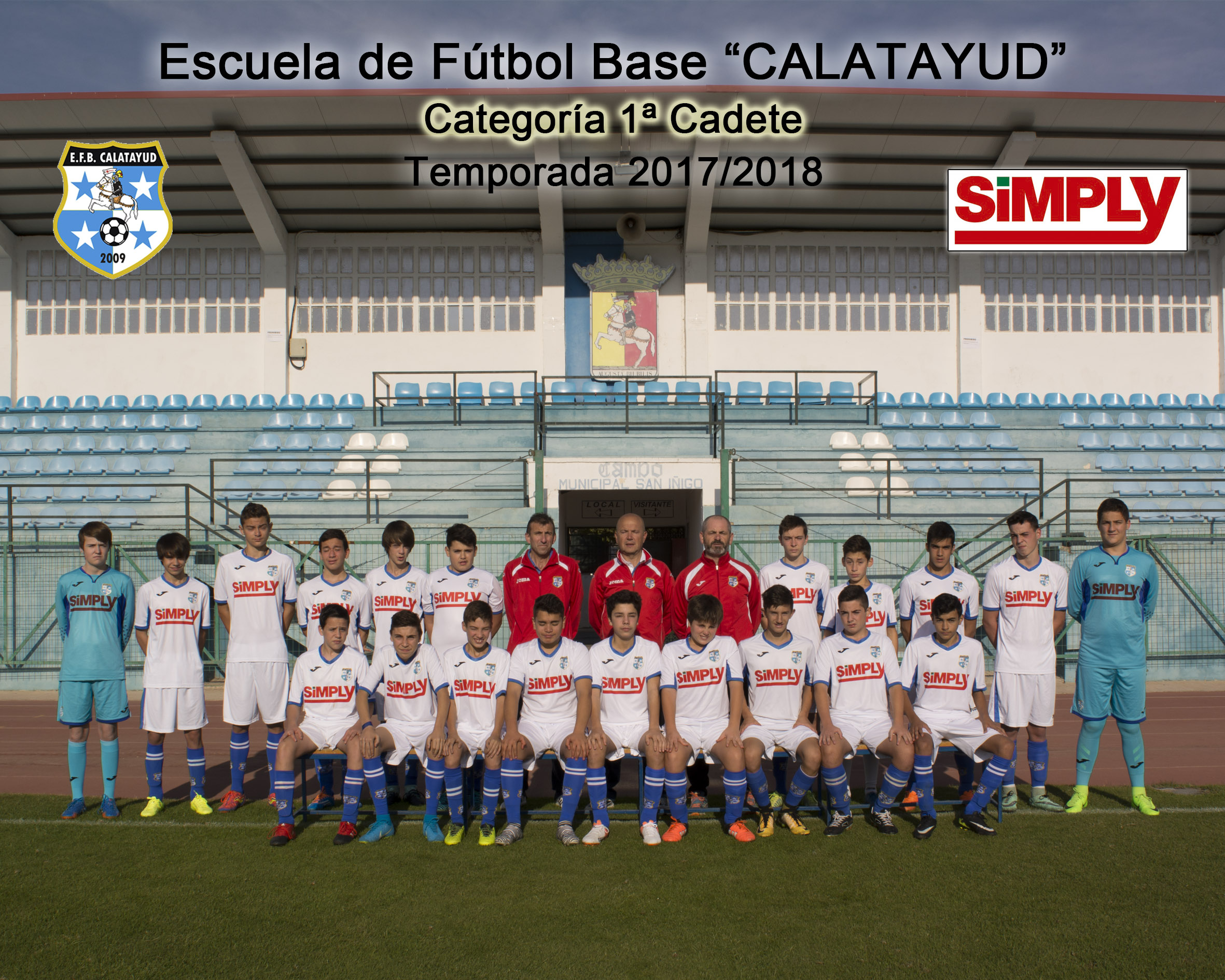 Equipo 1ª CADETE PROVINCIAL Temporada 2017/2018