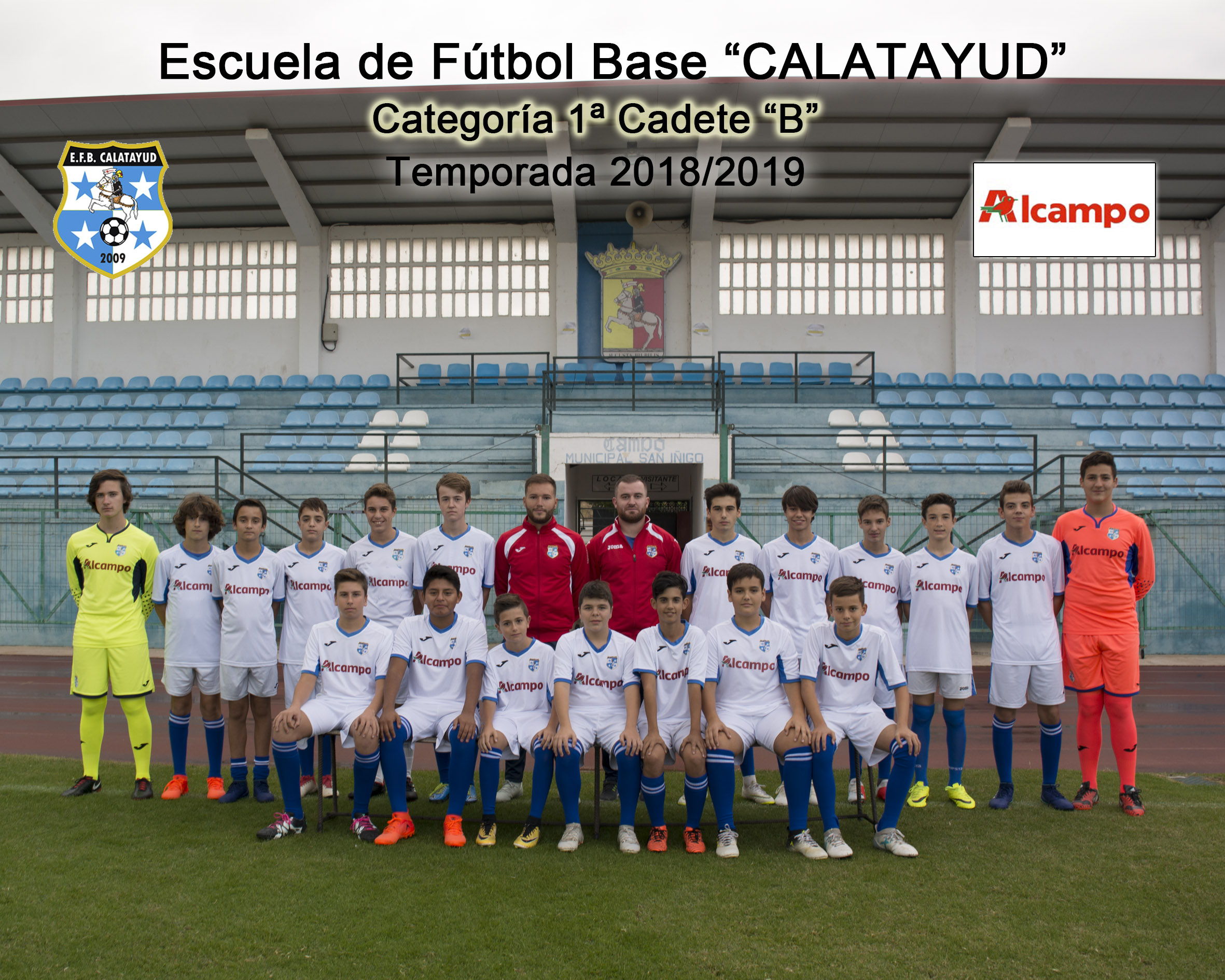 Equipo 1ª CADETE PROVINCIAL B Temporada 2018/2019