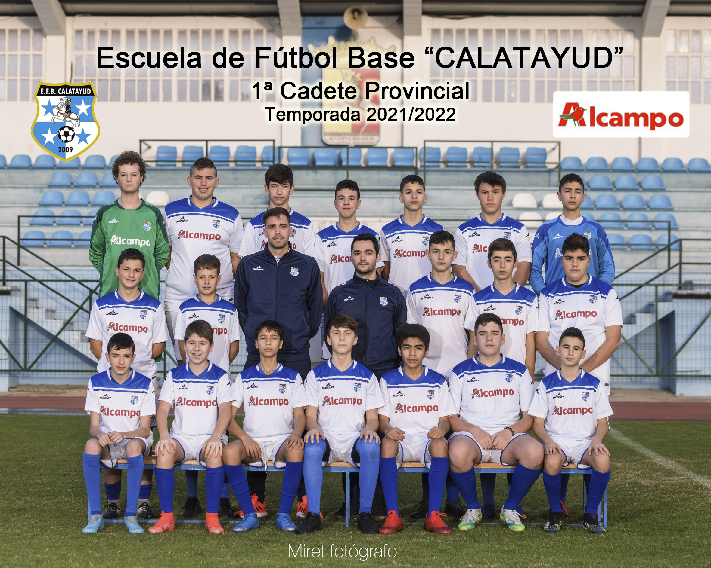 Equipo 1ª CADETE PROVINCIAL Temporada 2021/2022
